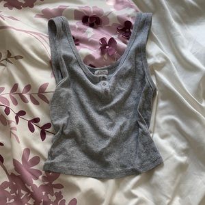 GREY TANK/CROP TOP